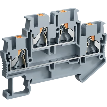 2 vezetékes átmenő Push-in sorkapocs, 2.5 mm2  24 A Szürke GHPT025