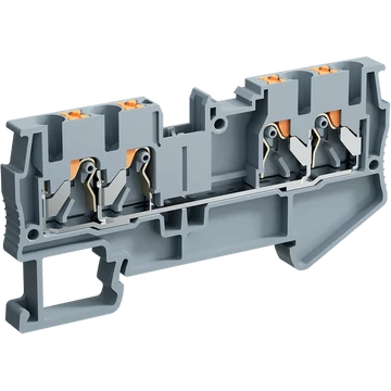 4 vezetékes átmenő Push-in sorkapocs 2,5 mm2 24A Szürke GHPT025-QU