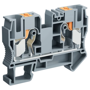 2 vezetékes átmenő Push-in sorkapocs, 10 mm2 57A Szürke GHPT10