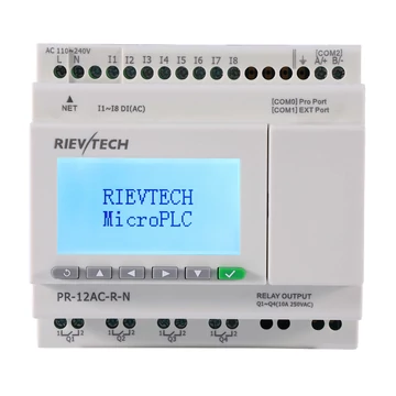 Rievtech PR-12AC-R-N Ethernet PLC webszerverrel és beépített MQTT-vel