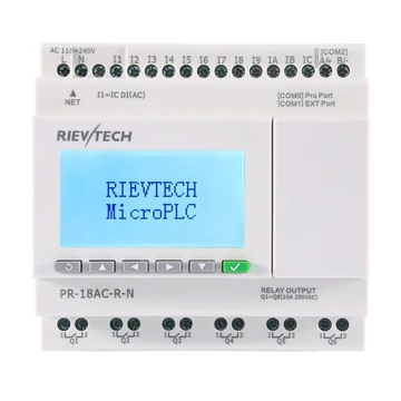 Rievtech PR-18AC-R-N Ethernet PLC webszerverrel és beépített MQTT-vel