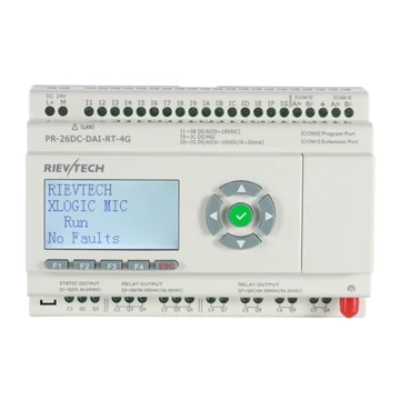 Rievtech PR-26DC-DAI-RT-4G 4G PLC webszerverrel és beépített MQTT-vel