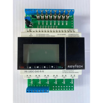 Rievtech I/O teszter sorkapocs kivezetéssel, ledekkel