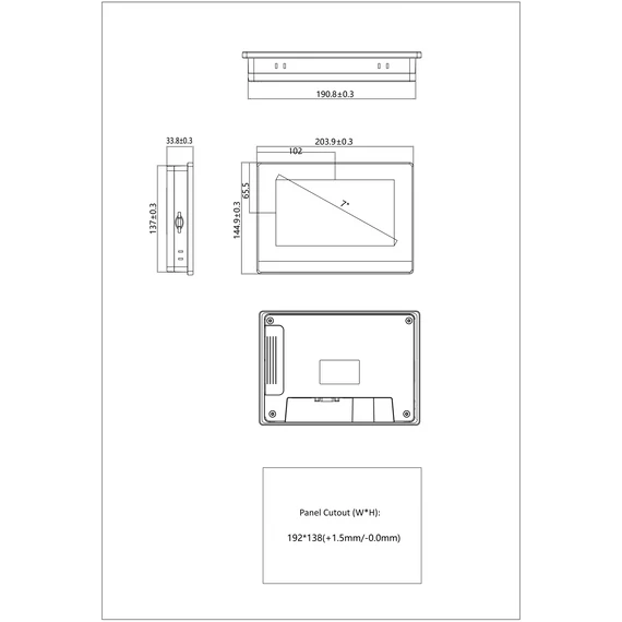 Rievtech RTS7070WE HMI 7