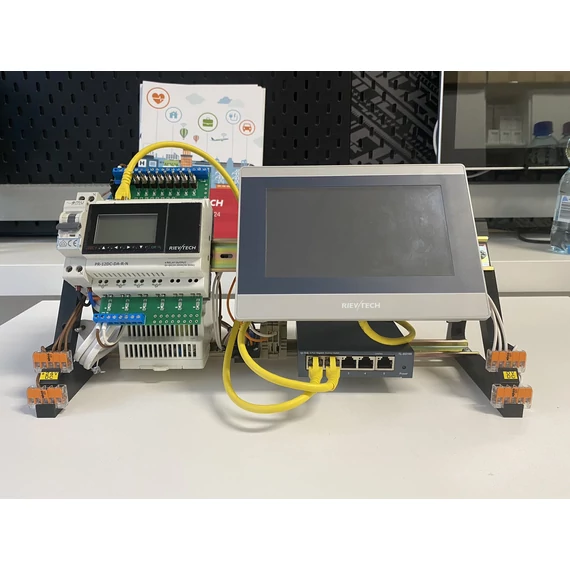 Rievtech Ethernet PLC és HMI oktató csomag I/O teszterrel