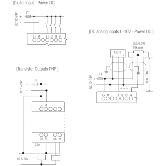 Rievtech PR-E-16DC-DA-TN Tranzisztoros bővítő modul