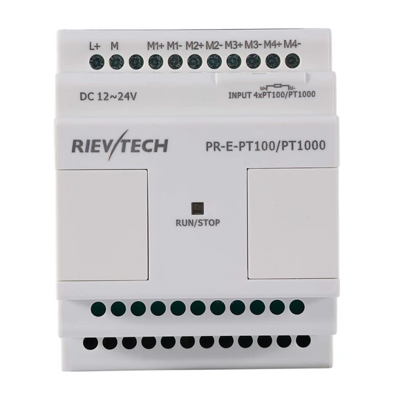Rievtech PR-E-PT100/PT1000 Hőmérsékleti jel feldolgozó bővítő modul