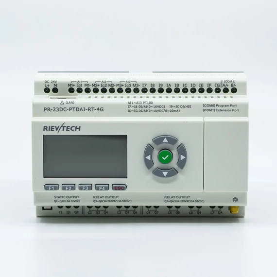 Rievtech PR-23DC-PTDAI-RT-4G 4G PLC PT100 bemenetekkel