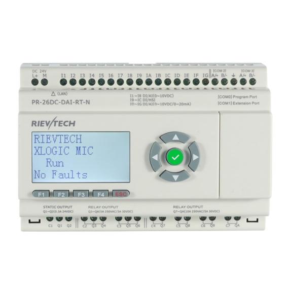 Rievtech PR-26DC-DAI-RT-N Ethernet PLC webszerverrel és beépített MQTT-vel