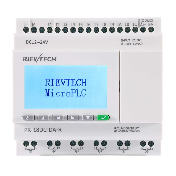 Rievtech PR-18DC Starter kit (PLC+USB programozó kábel)