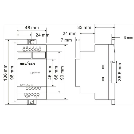 Rievtech PR-6AC-R PLC
