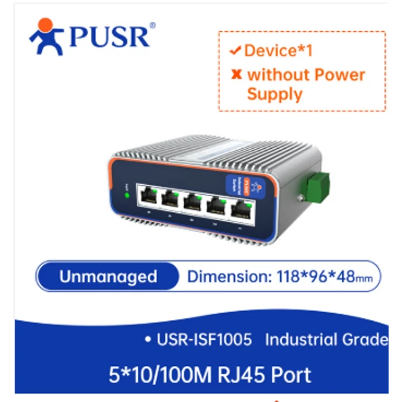USR-ISF1005 Ipari 5 portos 10/100M Ethernet switch