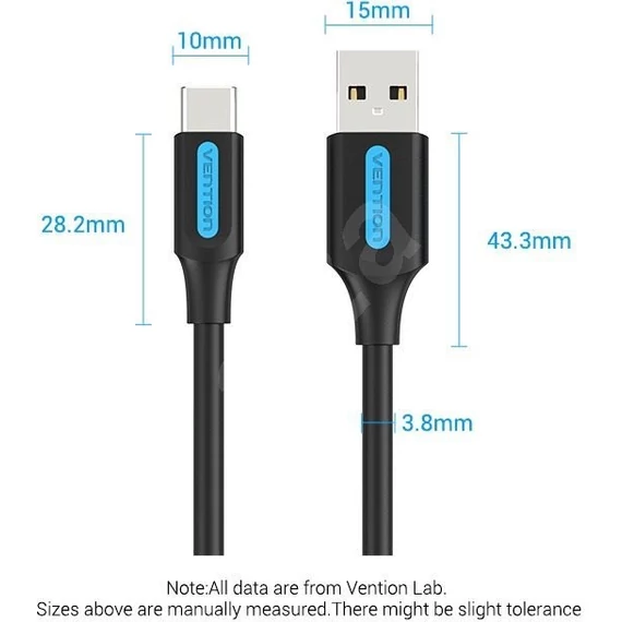 Vention Type-C (USB-C) <-> USB 2.0 töltő és adatkábel